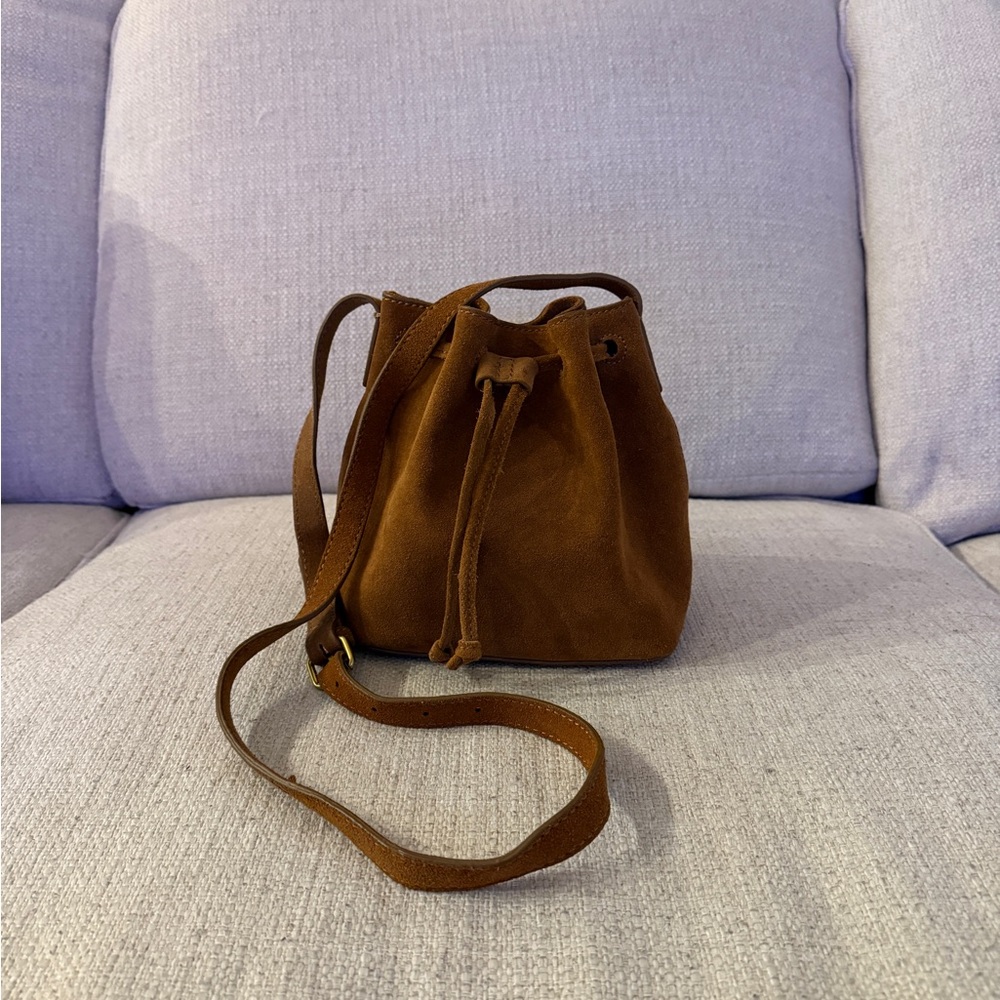 J. Crew Brown Suede Bucket Bag